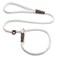 Mendota Pet Slip Leash Dog Lead and Collar Combo Made in The USA White 38 in x 6 ft for SmallMedium Breeds
