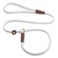 Mendota Pet Slip Leash Dog Lead and Collar Combo Made in The USA White 38 in x 6 ft for SmallMedium Breeds