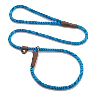 Mendota Products Mendota Pet Slip Leash Dog Lead and Collar Combo Made in The USA Blue 38 in x 4 ft for SmallMedium Breeds