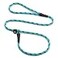 Mendota Pet Slip Leash Dog Lead and Collar Combo Made in The USA Black Ice Turquoise 38 in x 4 ft for SmallMedium Breeds