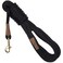 Mendota Pet Long Snap Leash Dog Training Lead Made in The USA Black 38 in x 15 ft