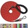 NTR Heavy Duty Dog Leash 15FT Training Leash with Swivel Lockable Hook Padded Handle and Highly Reflective Threads Dog Lead for Walking Hunting Camping Backyard for Small Medium Large Dog Red
