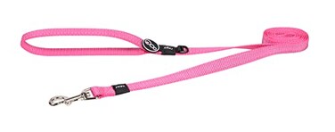 Rogz Reflective Dog Leash for Medium Dogs 58 wide 6 long Pink