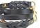 Soft Touch Collars Black Heavy Duty Leather Braided Dog Leash 6ft x 34 Inch with Padded Handle