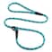 Mendota Pet Slip Leash Dog Lead and Collar Combo Made in The USA Black Ice Turquoise 38 in x 6 ft for SmallMedium Breeds