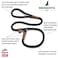 Mendota Pet Slip Leash Dog Lead and Collar Combo Made in The USA Black Ice Turquoise 38 in x 6 ft for SmallMedium Breeds