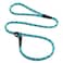 Mendota Pet Slip Leash Dog Lead and Collar Combo Made in The USA Black Ice Turquoise 38 in x 6 ft for SmallMedium Breeds