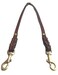 Soft Touch Collars Leather Braided Coupler Dog Leash Brown Perfect for Walking Two Dogs with One Lead