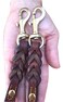 Soft Touch Collars Leather Braided Coupler Dog Leash Brown Perfect for Walking Two Dogs with One Lead