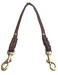 Soft Touch Collars Leather Braided Coupler Dog Leash Brown Perfect for Walking Two Dogs with One Lead