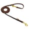 LWBMG Multi Function Leather Dog Leash 8ft Genuine Leather Leash for Dogs Hands Free Pet Leashes Double Ended Pet Training Leashes for Small Medium Large Dogs