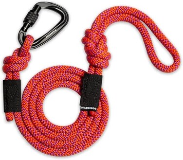 Wilderdog Carabiner Climbing Rope Dog Leash for Medium Large Dogs 5ft Sierra