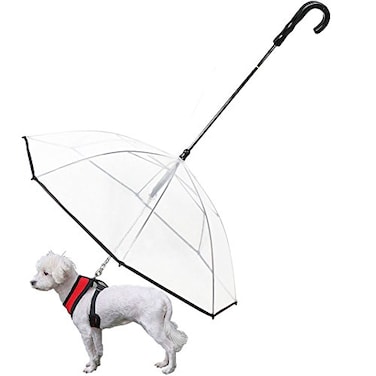 OMEM Portable Modular Dog Umbrella with Leash Pet Outdoor Rainproof Supplies Diameter 283