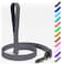 NexaPaw Biothane Dog Leash Extra Heavy Duty Waterproof for Large Medium Small Dogs 6 Ft Lead with Brass Carabiner Grey