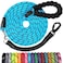 jenico Long Dog Leash 15 FT Heavy Duty Rope Leashes for Dogs Training with Swivel Lockable Hook Reflective Threads Bungee and Padded Handle Dog Lead for Large Small Medium Dogs Outside Walking Hiking