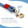 Fnsyxpm Nylon Rope Dog Leash Reflective Handmade Braided Strong Dog Lead Heavy Duty Rope Leash for Medium Large Dogs 5 FT 35 Blue