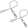 Mi Metty Chew Proof Dog Leash 2Pack Metal Cable LeadNo Tangle Multiple Dog Leashes for Small and Medium Dogs Heavy Duty Leash Extender for Collars Harnesses2 Pack Black 20in50cm