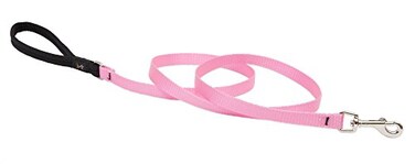 LupinePet Basics 12 Pink 4foot Padded Handle Leash for Small Pets