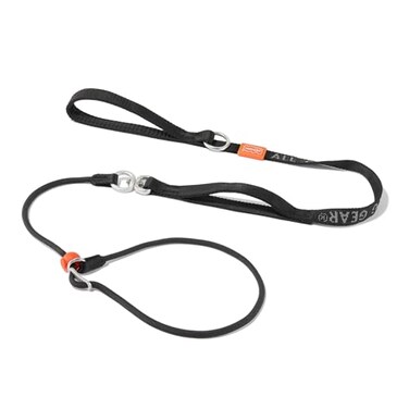 HowGo Slip Lead Dog Leash with Padded Handles Lightweight Dog Training Leash with 360Swivel AntiTangle HeavyDuty Lead and Collar for Large Medium and Small NoPull Walking Black 55FT