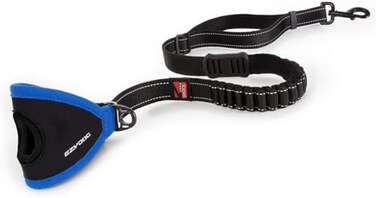EzyDog Handy 48 Bungee Dog Leash The Best HandsFree Running Leash Training Lead with Superior Control and Reflective Stitching Zero Shock ShockAbsorbing Technology Adjustable 36 48 Black
