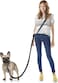 Heelay Hands Free Dog Leash 5982ft Multifunctional Crossbody Rope with ExplosionProof Handle and Adjustable Training Hands Free Leash for Medium Dog Walking Jogging and Running