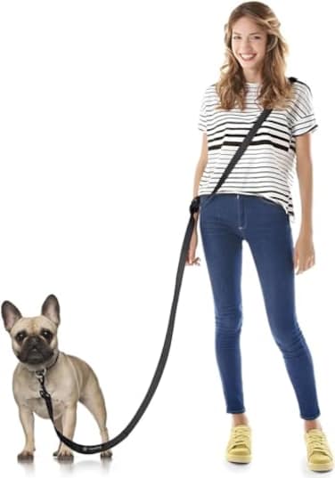 Heelay Hands Free Dog Leash 5982ft Multifunctional Crossbody Rope with ExplosionProof Handle and Adjustable Training Hands Free Leash for Medium Dog Walking Jogging and Running