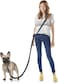 Heelay Hands Free Dog Leash 5982ft Multifunctional Crossbody Rope with ExplosionProof Handle and Adjustable Training Hands Free Leash for Medium Dog Walking Jogging and Running