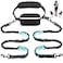 Uppetly Hands Free Dog Running Leash with Adjustable Waist Belt Dual Handle Elastic Bungees Retractable Rope for Medium and Large Dogs Reflective Stitches for Walking Hiking Biking Large 25120lb