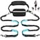 Uppetly Hands Free Dog Running Leash with Adjustable Waist Belt Dual Handle Elastic Bungees Retractable Rope for Medium and Large Dogs Reflective Stitches for Walking Hiking Biking Large 25120lb