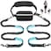 Uppetly Hands Free Dog Running Leash with Adjustable Waist Belt Dual Handle Elastic Bungees Retractable Rope for Medium and Large Dogs Reflective Stitches for Walking Hiking Biking Large 25120lb