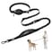 MIDOG Multifunctional Dog Leash Hands Free for Large Dogs Adjustable Waist Leash with Zipper Pounch Bungee Cord for JoggingRunningWalking47FTBlack