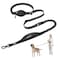 MIDOG Multifunctional Dog Leash Hands Free for Large Dogs Adjustable Waist Leash with Zipper Pounch Bungee Cord for JoggingRunningWalking47FTBlack