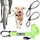 BIKE AND DOG Dog Leash and Harness for Bicycle Harness with 3 Rings 2 are Sides Includes 2 Special Cable Ties for Bicycle Patented Fluorescent Yellow Leash