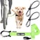 BIKE AND DOG Dog Leash and Harness for Bicycle Harness with 3 Rings 2 are Sides Includes 2 Special Cable Ties for Bicycle Patented Fluorescent Yellow Leash