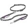 Tuff Mutt Hands Free Dog Leash for Walking Running Hiking Waist Leash with Bungee Adjustable Belt Reflective Double Handle Design for Large Medium Dogs