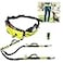 TAKSIN The Ultimate Hands Free Two Dogs Double Leash System for Walking Running Hiking Training Reflective Bungee Leash Treat Holder Poop Bag Dispenser for Small Medium Large Dogs Yellow Pack