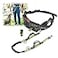 TAKSIN The Ultimate Hands Free Dog Leash System for Walking Running Hiking Training Reflective Bungee Leash Treat Holder Poop Bag Dispenser for Small Medium Large Dogs Grey Pack