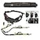 TAKSIN The Ultimate Hands Free Two Dogs Double Leash System for Walking Running Hiking Training Reflective Bungee Leash Treat Holder Poop Bag Dispenser Small Medium Large Dogs Grey Deluxe Pack