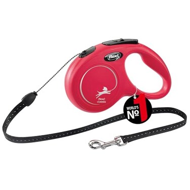 Flexi Classic Red Small Corded Dog Lead 5M 12kg
