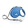 FLEXI New Classic Tape Retractable Dog Leash for Large Dogs Upto 110 lbs 16 ft Blue Tangle Free Pet Walking Leash with OneHanded Brake Pause LockGerman Quality Product