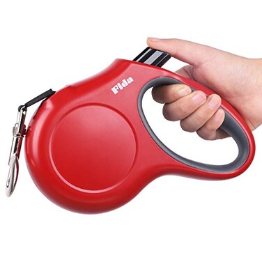 Fida Retractable Dog Leash 16ft Heavy Duty Pet Walking Leash for XSmallSmallMediumLarge Dog or Cat up to 110 lbs TangleFree OneHand Brake Large Red