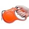 Fida Retractable Dog Leash 16ft Heavy Duty Pet Walking Leash for MediumLarge Dog up to 110 lbs Tangle Free OneHand Brake Large Orange