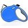 Fida Retractable Dog Leash 16 ft Dog Walking Leash for Small Dogs up to 26lbs Soft Grip Tangle Free Blue