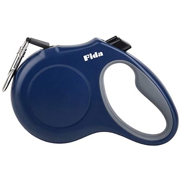 Fida Retractable Dog Leash 16ft Heavy Duty Pet Walking Leash for Small Dog or Cat up to 26 lbs Tangle Free OneHand Brake SmallNavy Blue