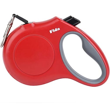 Fida Retractable Dog Leash 16 ft Dog Walking Leash for Small and Medium Dogs up to 44lbs 360 TangleFree Red