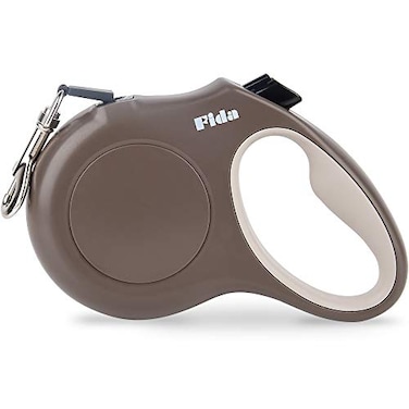 Fida Retractable Dog Leash 16 ft Dog Walking Leash for Small and Medium Dogs up to 44lbs 360 Tangle Free CoffeeBrown