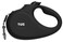 TUG Monochrome XL 360 TangleFree Retractable Dog Leash 26 ft Strong Nylon Tape OneHanded Brake Pause Lock Extra Large Black