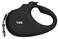 TUG Monochrome XL 360 TangleFree Retractable Dog Leash 26 ft Strong Nylon Tape OneHanded Brake Pause Lock Extra Large Black