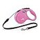 Flexi New Classic Retractable Dog Leash Cord 16 ft Medium Pink