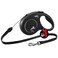 Flexi New Classic Cord Black Retractable Dog Lead Small 12kg 8M